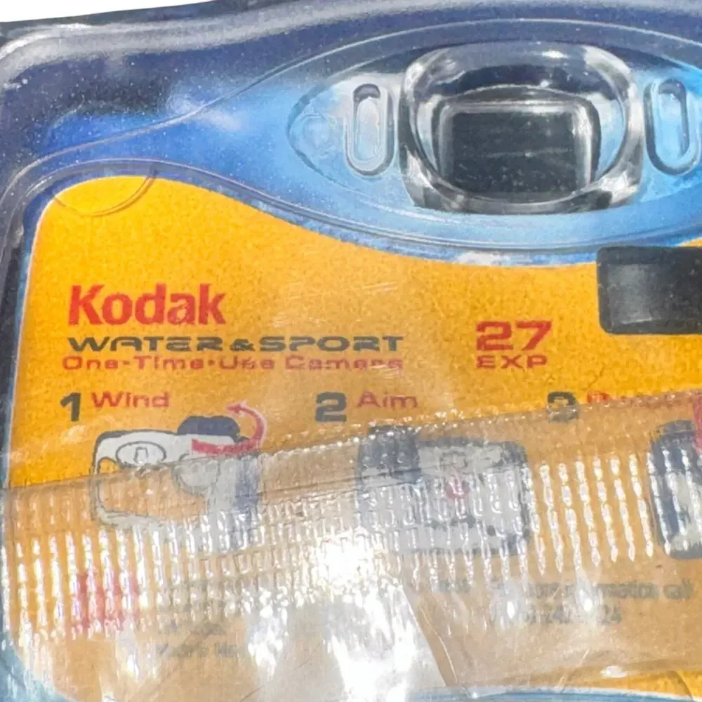 Kodak Water Sport One Time Use Film Camera Blue 27 Exp New Without Box